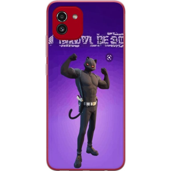 Samsung Galaxy A03 Gennemsigtig cover Fortnite - Meowscles