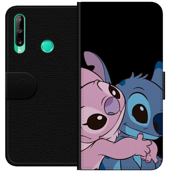 Huawei P40 lite E Tegnebogsetui Lilo & Stitch