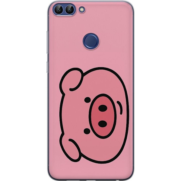 Huawei P smart Läpinäkyvä kuori Kawaii Piggy