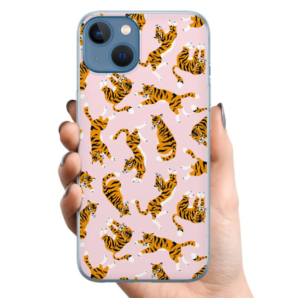 Apple iPhone 13 TPU Mobilskal Tiger