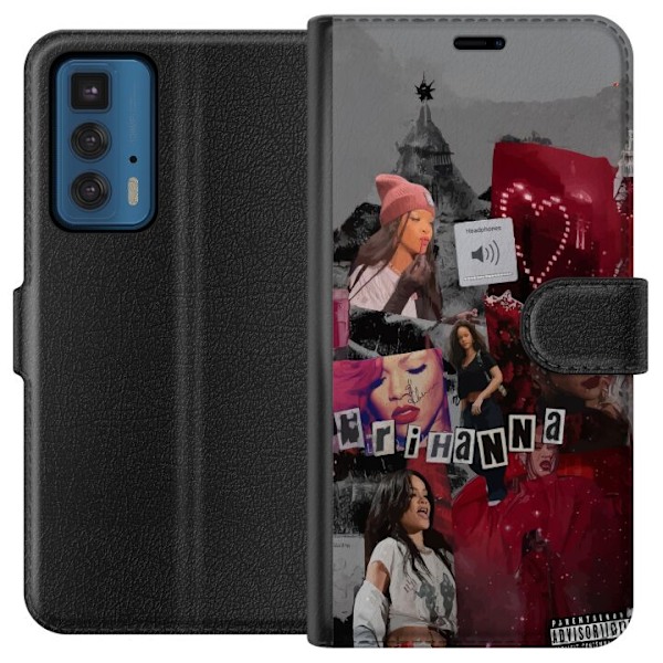 Motorola Edge 20 Pro Lompakkokotelo Rihanna – Iconic Fashion