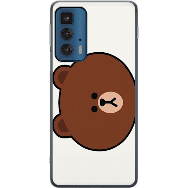 Motorola Edge 20 Pro Läpinäkyvä kuori line friends brown