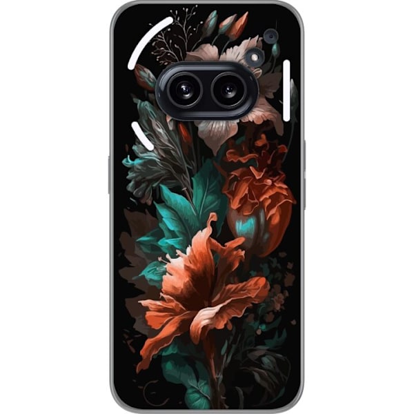 Nothing Phone (2a) Genomskinligt Skal Blommor