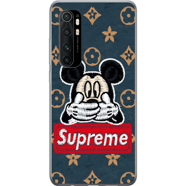 Xiaomi Mi Note 10 Lite Läpinäkyvä kuori OOPS mickey