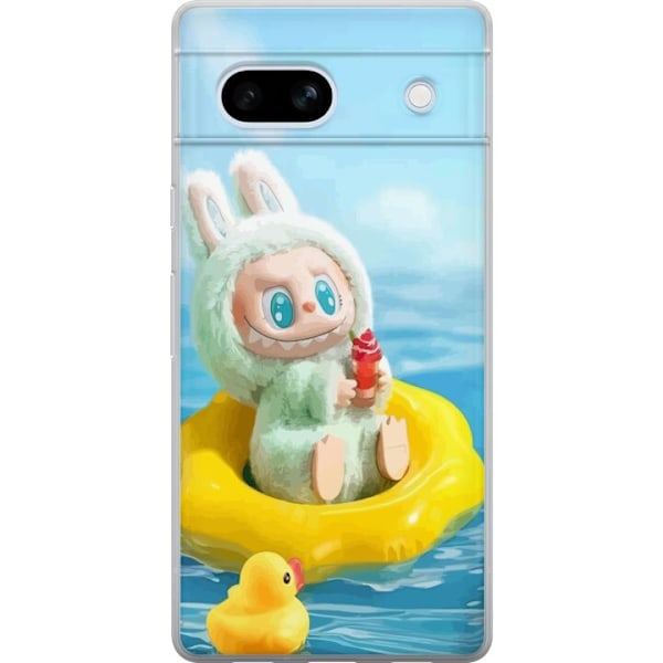 Google Pixel 7a Genomskinligt Skal Labubu Stripe Attack – R