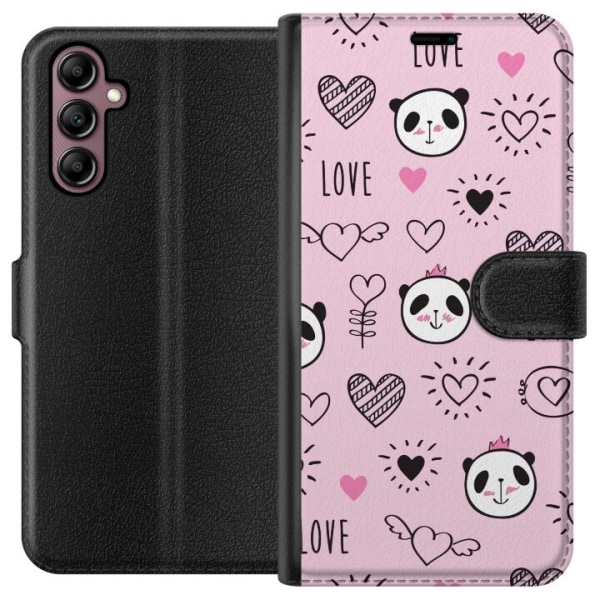 Samsung Galaxy A14 5G Plånboksfodral Panda Love