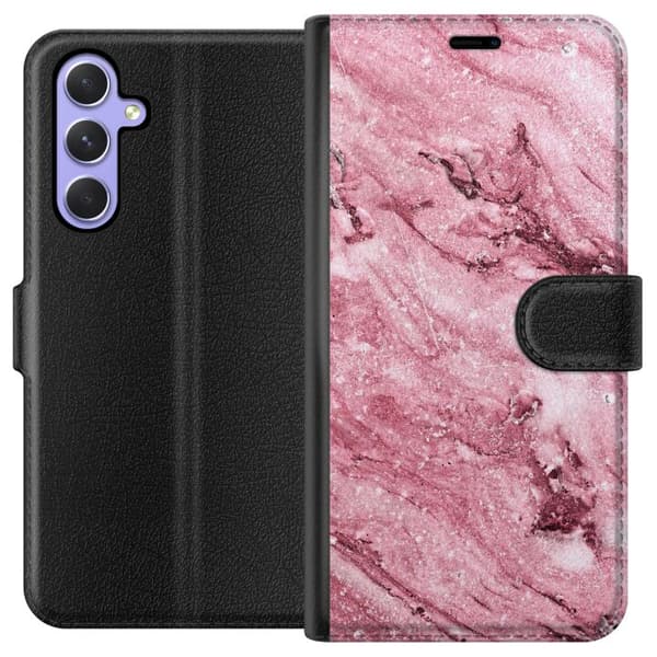 Kompatibelt Lommeboketui til Samsung Galaxy A54 Glitrer Marmor