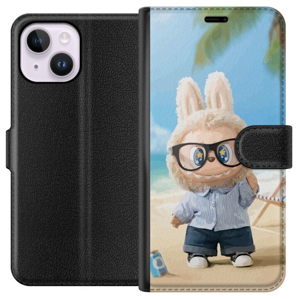 Apple iPhone 15 Plus Plånboksfodral Labubu Dark Dreams – M