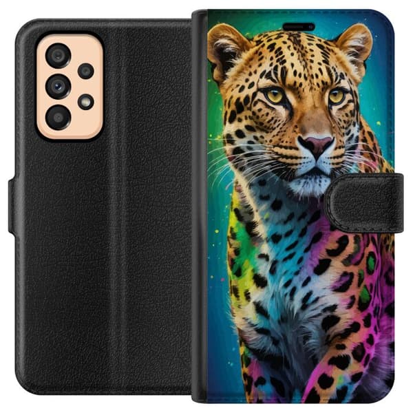 Yhteensopiva Lompakkokotelo Samsung Galaxy A53 5G Leopard