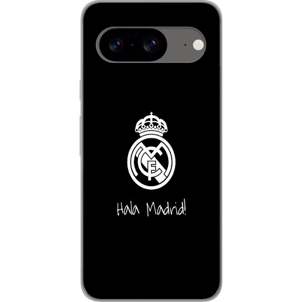 Google Pixel 8 Läpinäkyvä kuori Real Madrid Emblem Jalkapallo Ylpeys Valkoinen Kulta Seuramerkki Mestarit La Liga Fanit Ikoninen Urheilu