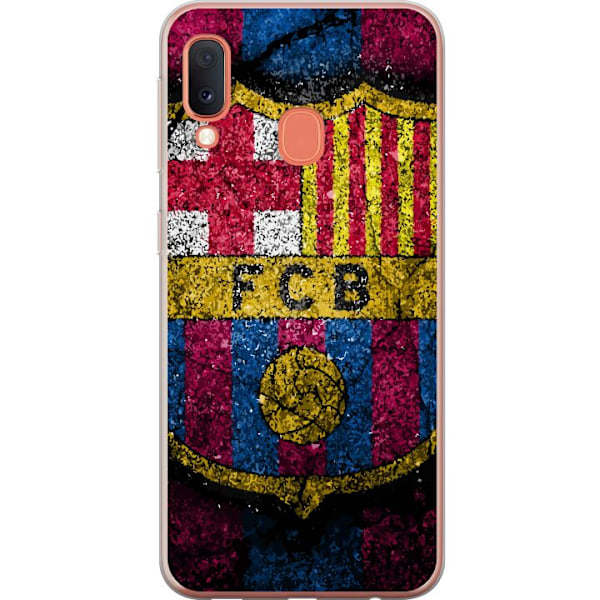 Samsung Galaxy A20e Läpinäkyvä kuori FC Barcelona