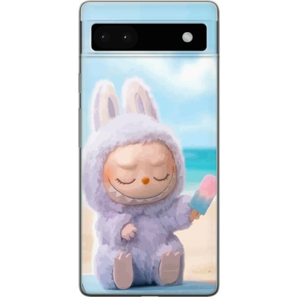Google Pixel 6a Läpinäkyvä kuori Labubu Vaaleanpunainen Tunnelma