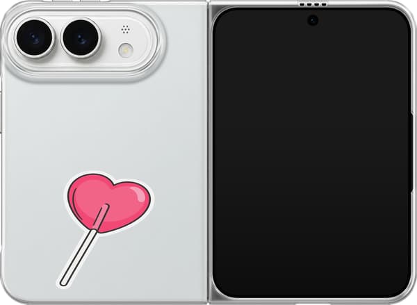 Kompatibelt Mobildeksel til Apple iPhone Duo Rosa hjerteklubbe - Rosa motiv med rosa hjerteklubbe. rosa