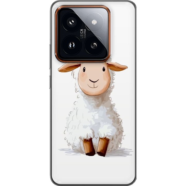 Xiaomi 14 Pro Läpinäkyvä kuori Suloinen Lammas - lasten ja