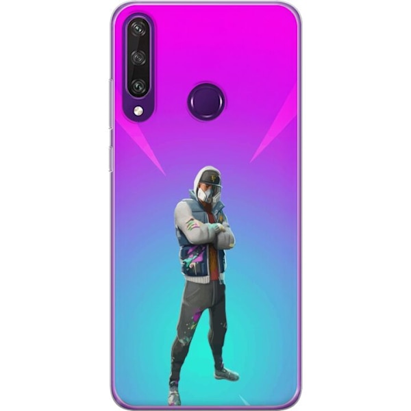 Huawei Y6p Gjennomsiktig deksel svart ridder fortnite