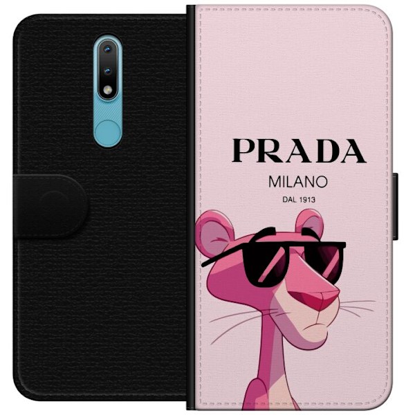 Nokia 2.4 Plånboksfodral Prada Rosa Pantern