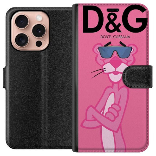 Apple iPhone 16 Pro Lommeboketui Pink Panther