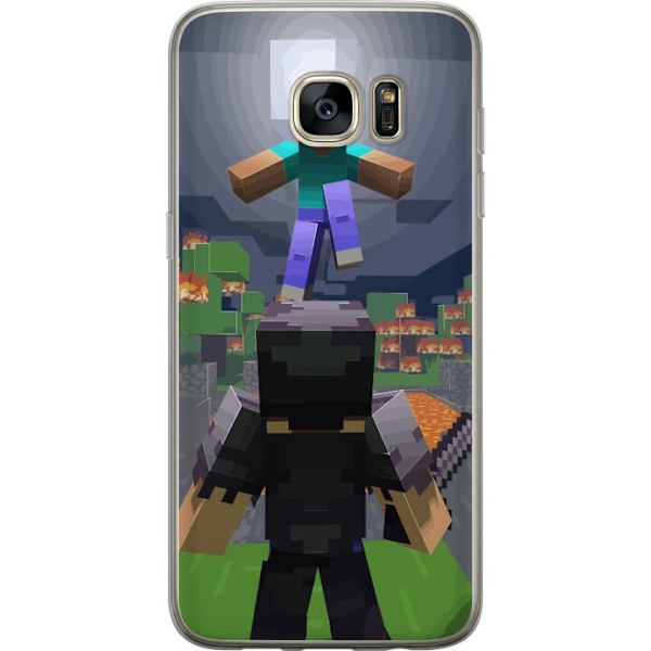 Samsung Galaxy S7 edge Gennemsigtig cover Minecraft