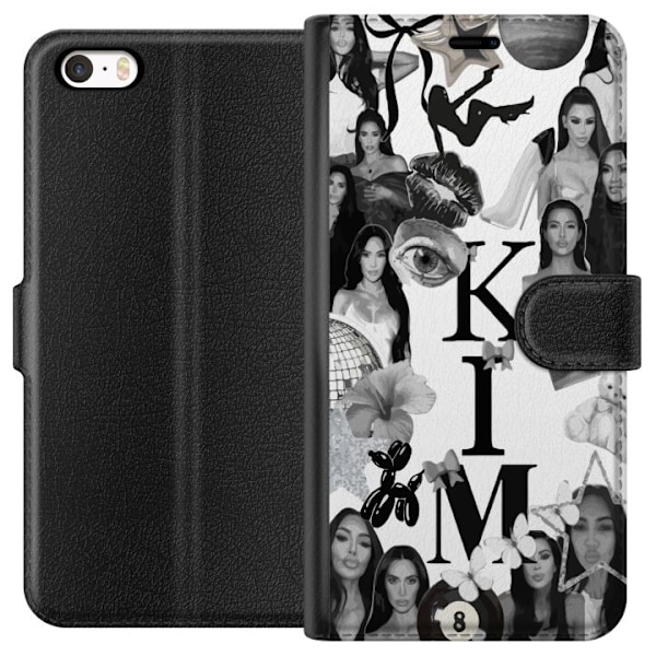 Apple iPhone SE (2016) Lompakkokotelo Kim Kardashian – Aesth