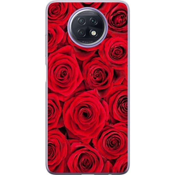 Kompatibel Mobilcover til Xiaomi Redmi Note 9T Røde roser rød