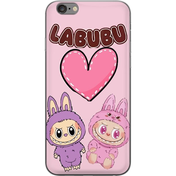 Apple iPhone 6s Plus Gennemsigtig cover Labubu Pink Monster