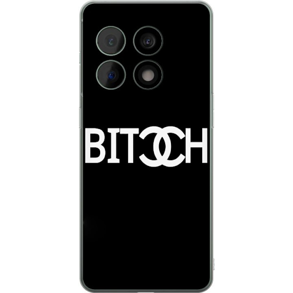 OnePlus 10 Pro Läpinäkyvä kuori Bitch Chanel -inspiroima katumuoti Muoti Tekstimotiivi Trendi Ikoninen Tyyli Kaupunkisuunnittelu