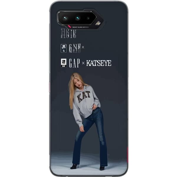 Kompatibelt Mobilskal till Asus ROG Phone 5 KATSEYE blond modebild grå