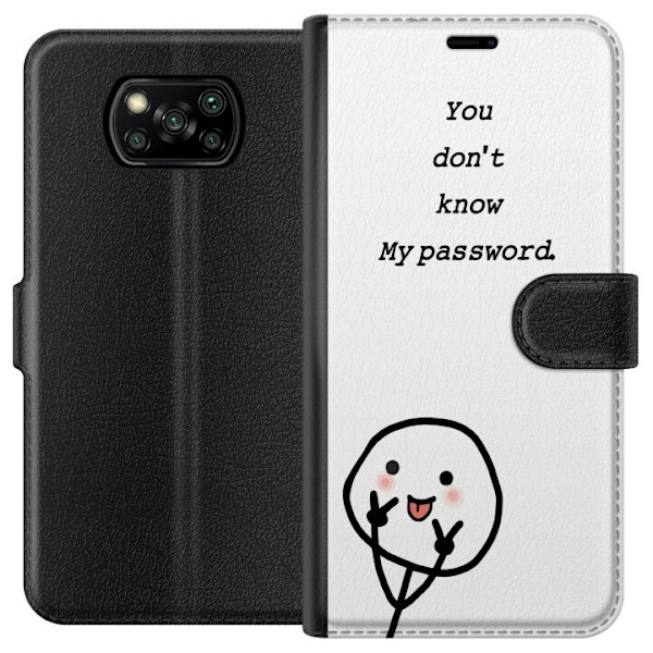 Xiaomi Poco X3 NFC Plånboksfodral You Don’t Know My Passwor
