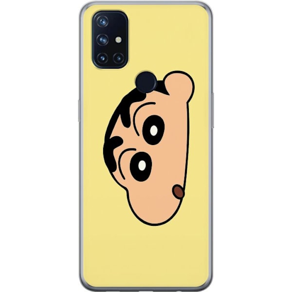OnePlus Nord N10 5G Läpinäkyvä kuori Peeking Shinchan
