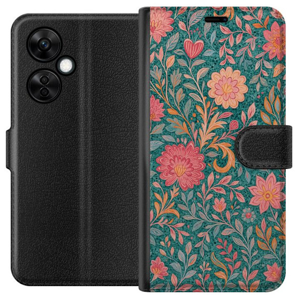 OnePlus Nord CE3 Tegnebogsetui Floral Dream