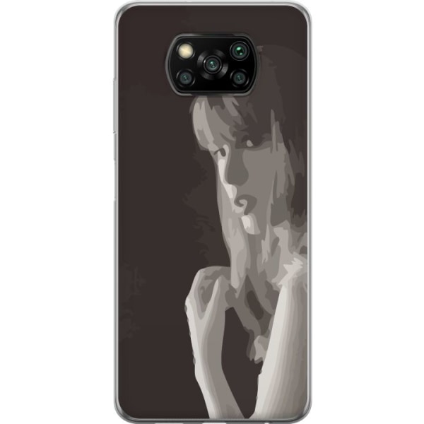 Xiaomi Poco X3 NFC Gennemsigtig cover Taylor Swift