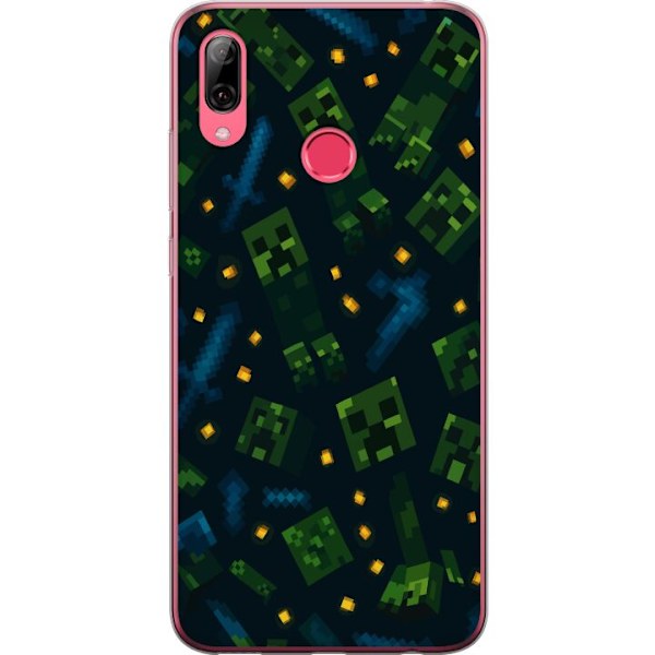 Huawei Y7 (2019) Genomskinligt Skal Minecraft Dungeons Mob
