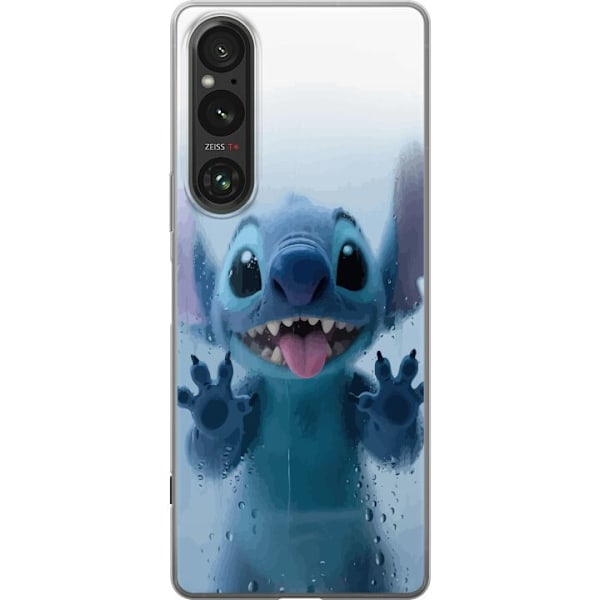 Sony Xperia 1 V Genomskinligt Skal Stitch Window View – Stitch vid ett fönster i söt stil