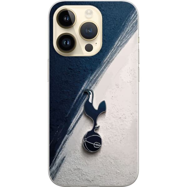 Kompatibelt Mobildeksel til Apple iPhone 14 Pro Tottenham Hotspur-emblem i minimalistisk mørk design blå