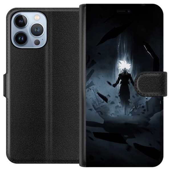 Kompatibel Tegnebogsetui til Apple iPhone 13 Pro Max Skyggekriger sort