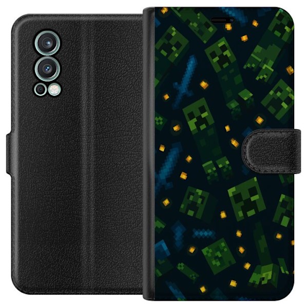 OnePlus Nord 2 5G Lompakkokotelo Minecraft Dungeons Mob