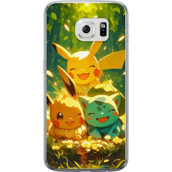 Samsung Galaxy S6 edge Läpinäkyvä kuori Pixelmonster pelityyli - värikäs muotoilu retroa rakastaville pelaajille