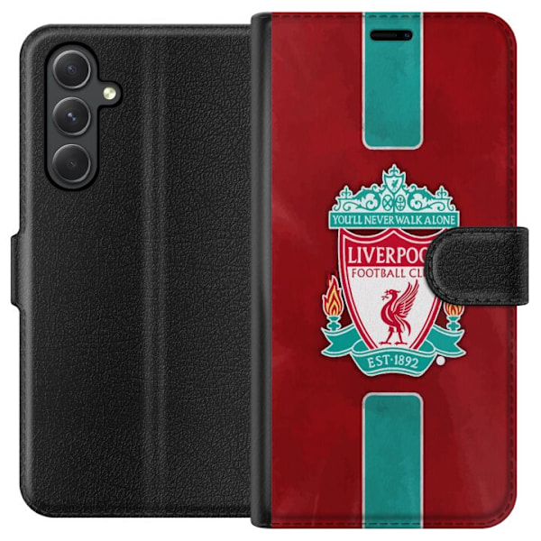 Samsung Galaxy A05s Lompakkokotelo Liverpool FC - Klassinen ja