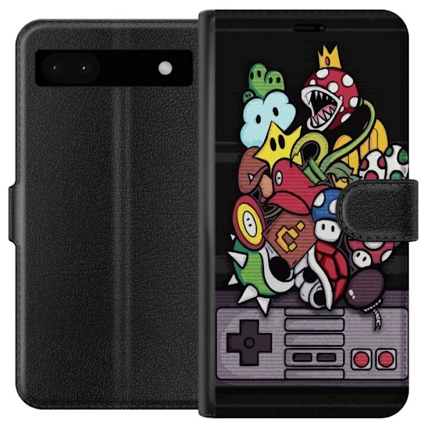 Google Pixel 6a Lompakkokotelo Super Mario Bros