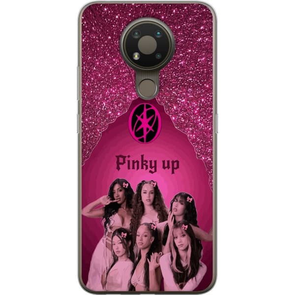 Kompatibelt Mobilskal till Nokia 3.4 KATSEYE Pinky Up rosa