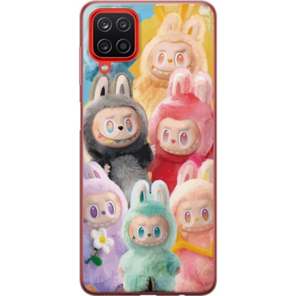 Samsung Galaxy A12 Läpinäkyvä kuori Labubu Luonnos Tyyli