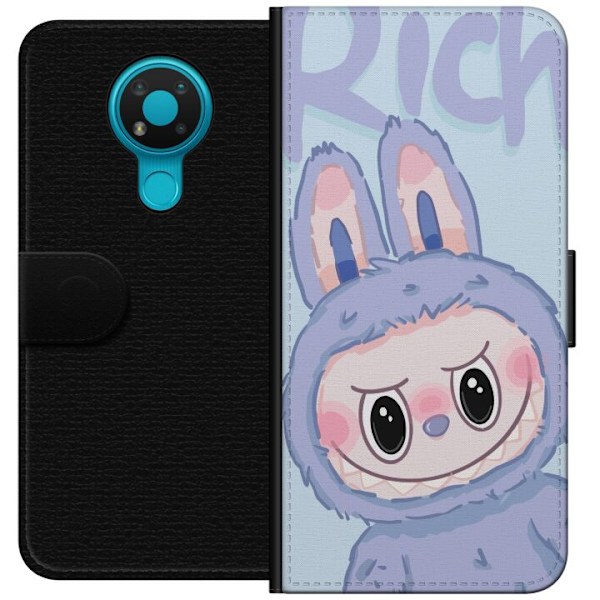 Nokia 3.4 Plånboksfodral Blue Bunny Labubu
