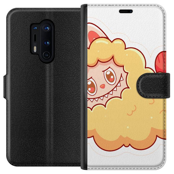 OnePlus 8 Pro Lompakkokotelo Labubu Pesukarhu Pop Mart Hahmo Keräilyesine Söpö Suunnittelu Suosittu Teema Taideteos Leikkisarja