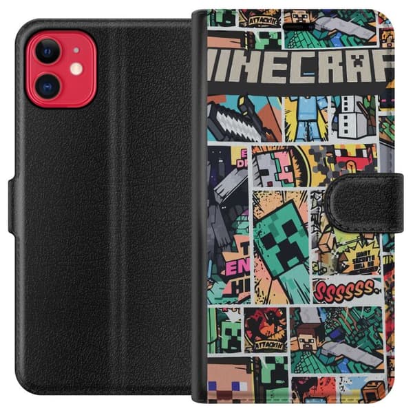 Yhteensopiva Lompakkokotelo Apple iPhone 11 Minecraft Taide