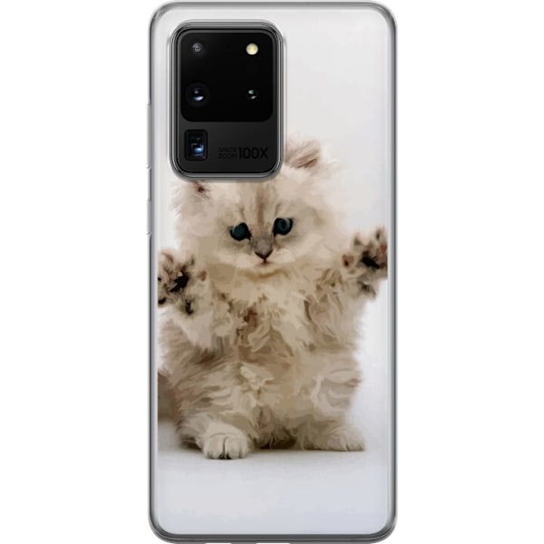 Samsung Galaxy S20 Ultra Gjennomsiktig deksel Katt