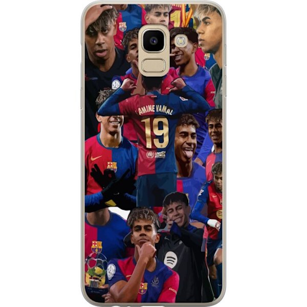 Samsung Galaxy J6 Genomskinligt Skal Lamine Yamal mobilskal för fotbollsfans