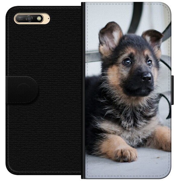 Huawei Y6 (2018) Lompakkokotelo Saksanpaimenkoira Puppy