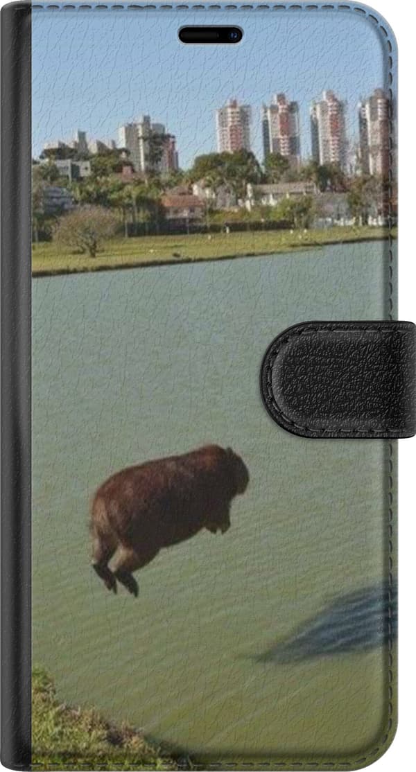 Kompatibel Tegnebogsetui til Apple iPhone SE (2020) Capybara