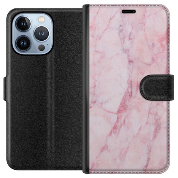 Kompatibel Tegnebogsetui til Apple iPhone 13 Pro Marmor