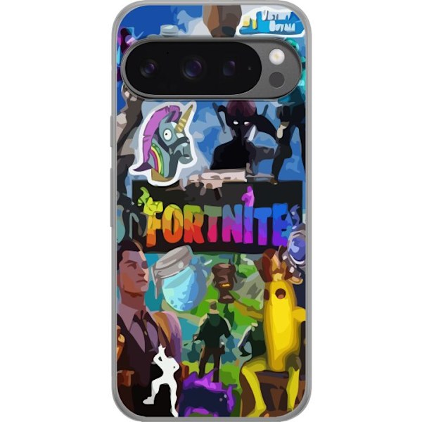 Google Pixel 9 Pro XL Läpinäkyvä kuori Fortnite